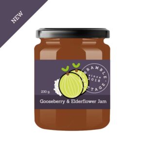 Gooseberry and Elderflower Jam 230g
